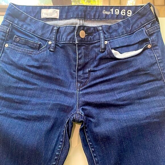 Gap 1969 always skinny 25r dark blue wash - Picture 1 of 11